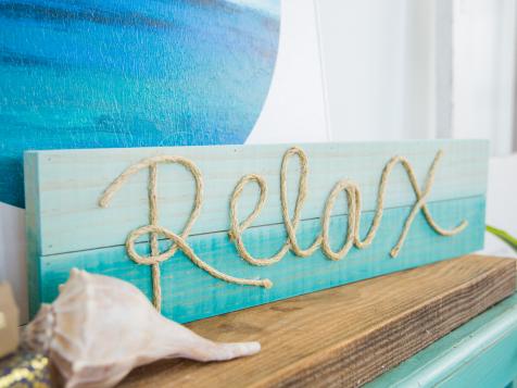 Not Just Nautical: DIY This Inspirational Rope Sign