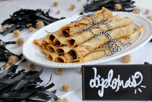 Diploma-Shaped Crepes