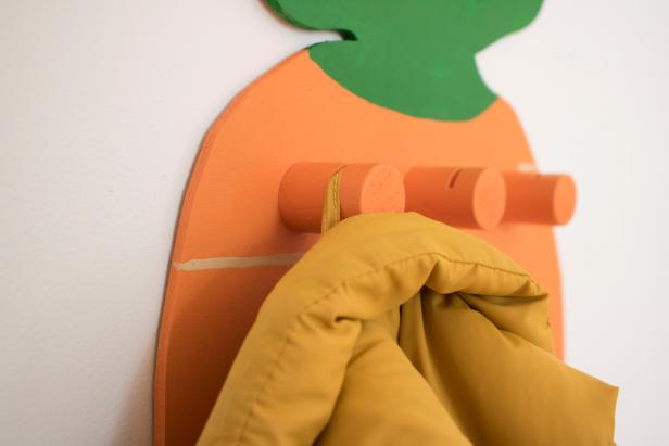 How to make a carrot-shaped coat hook that'll make you (and your kids) smile.