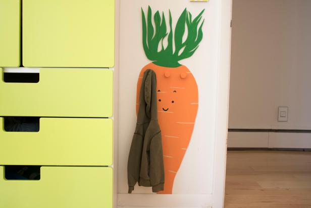 How to make a carrot-shaped coat hook that'll make you (and your kids) smile.