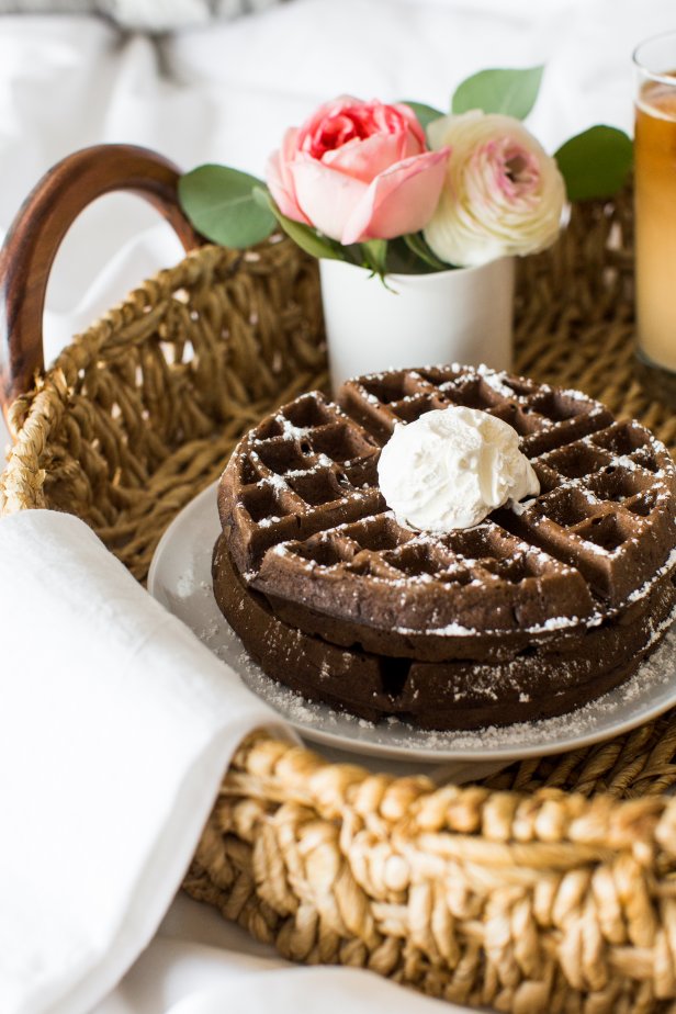 Dark Chocolate Belgian Waffles