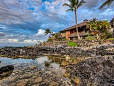 tropical beach bungalow in Hawaii
