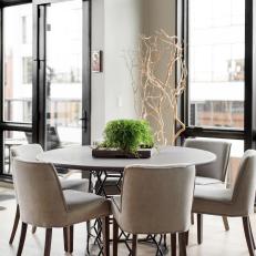 Loft Dining Area with Round Table 