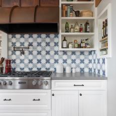 Country Kitchen With Copper Range Hood