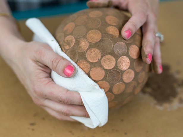DIY Garden Art: How to Make a Penny Ball | HGTV
