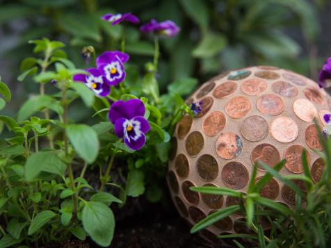 Make a Slug-Repelling Penny Ball for Your Garden
