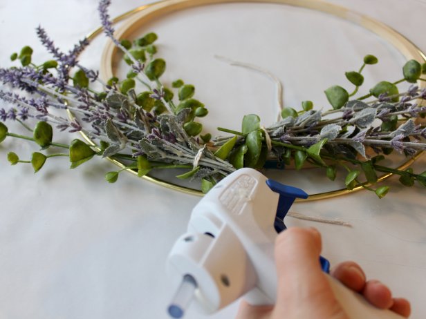 DIY Faux Lavender Wreath | HGTV