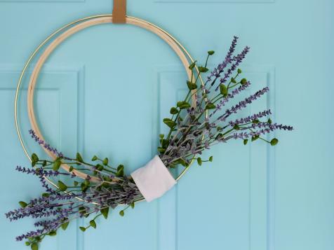 Make Faux Feel Fresh With a DIY Lavender Wreath