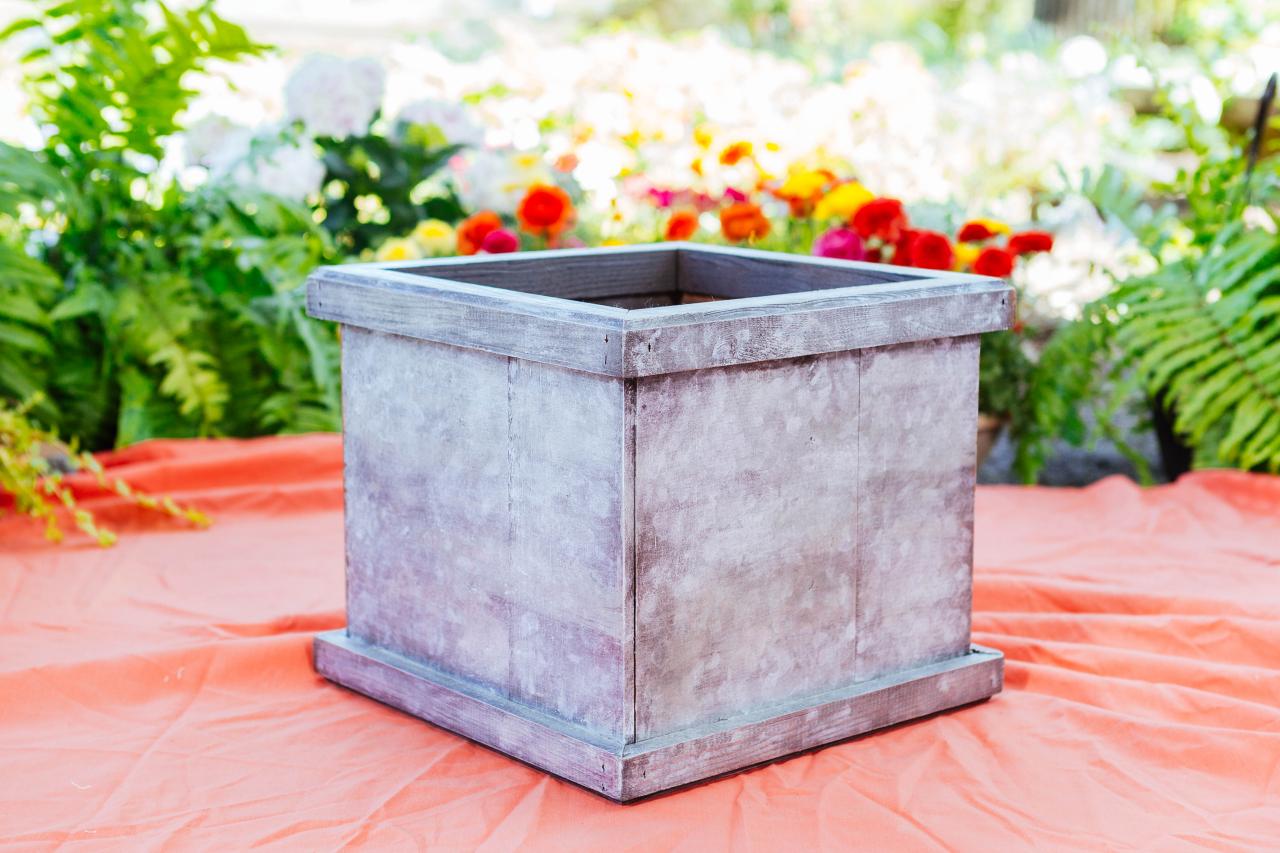 How to Paint a Faux Zinc Planter HGTV