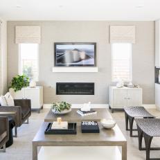Luxury Living Room with Minimal Furnishings