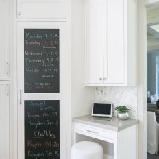 Kitchen Work Station With Chalkboards
