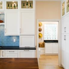 Transitional Mudroom Flows Into Inviting, Eat-In Kitchen