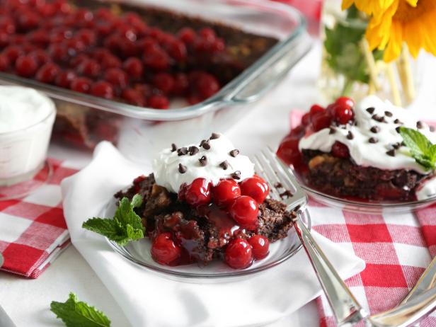If you’re looking for a carefree summer dessert, then look no further! This recipe takes only minutes to assemble, and it’s ideal for potlucks and picnics.  Its 13x9 casserole size serves more than a dozen people, and rich chocolate cake with tart cherry pie filling is a crowd-pleasing combination. Top with whipped cream or serve with scoops of ice cream when summertime temperatures soar.