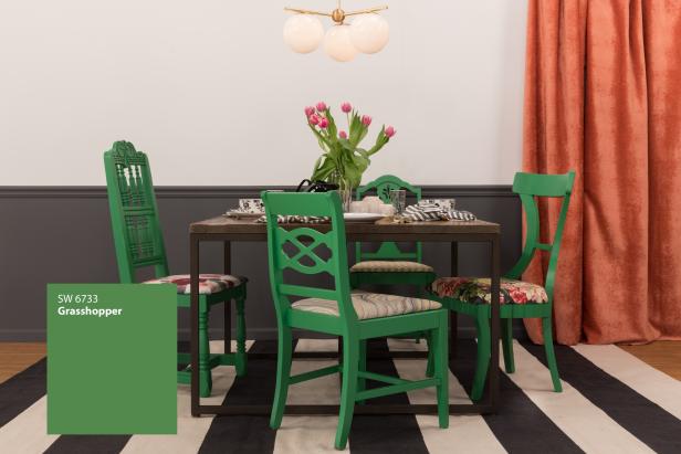 Color To Your Dining Room Chairs, Update Your Dining Room Chairs