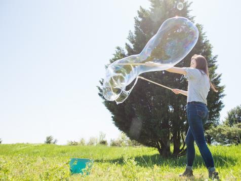 Bring on the Bubbles: DIY Giant Bubble Wand + Solution