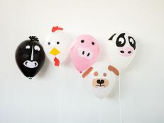 If there are two things kids love, it's balloons and farm animals. Let them have both with a cute DIY they can do with their farm-loving friends.