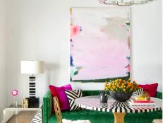 Eclectic Living Room: Color and Pattern