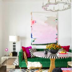 Eclectic Living Room: Color and Pattern