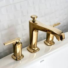 Gold-Colored Faucet 