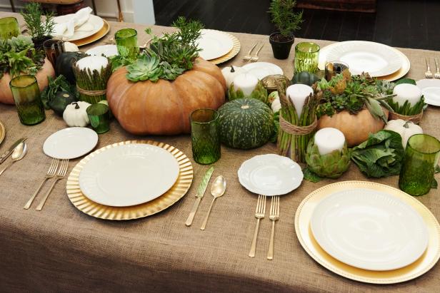 The arranged dining-room table, as seen on Cooking Channels Tori & Dean Specials, Tori & Deans Family Thanksgiving.
