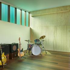 Studio Space Doubles as Music Room