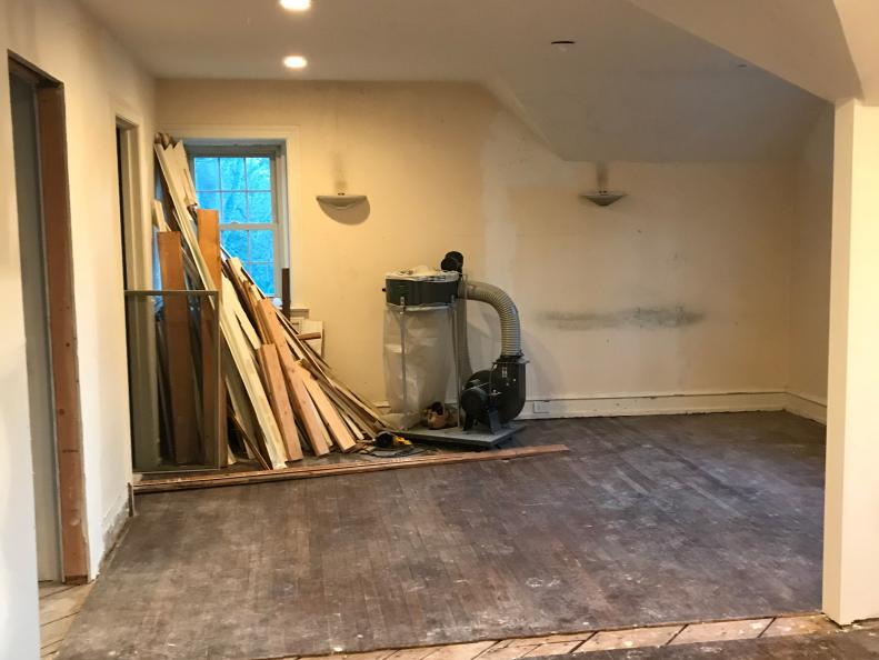 traditional master bedroom in renovation