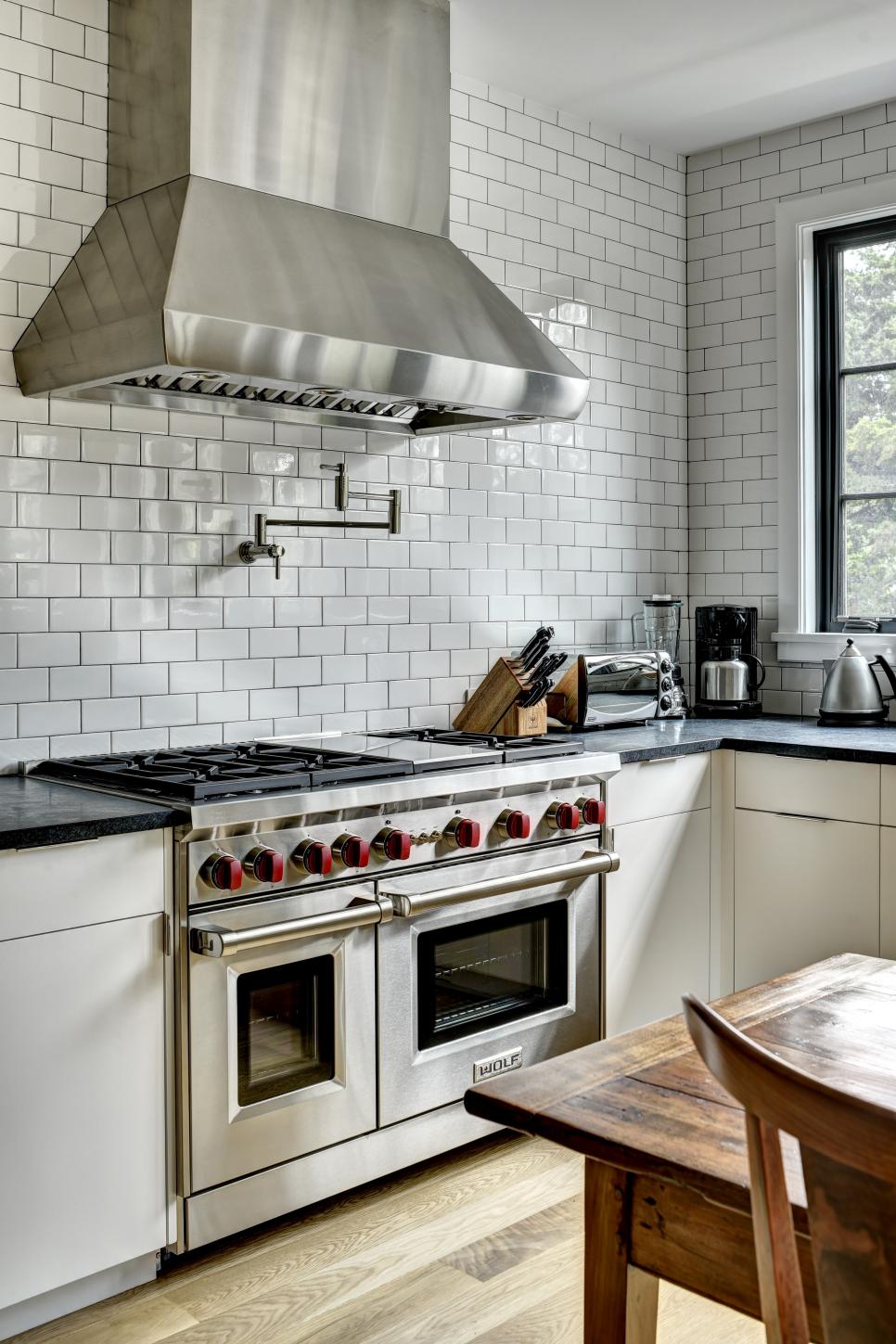 Kitchen Boasts White Subway Tile Backsplash | HGTV