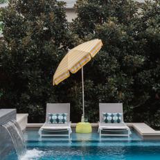 Modern Pool with Fun Yellow Accents