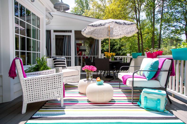 Warm weather has arrived and if you’re lucky enough to have a porch or deck you’ll want to hang out on it as much as possible this season. Get it ready for summer with these spruce ups you can knock out in a weekend! 