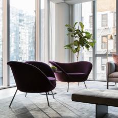 Amethyst Armchairs Shine in Natural Light