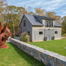 Bronze Sculpture Adds Interest to Backyard