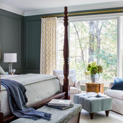 Dark Green Main Bedroom Inspired By Painting