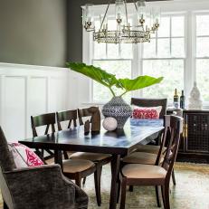 Coffered Ceilings Add Interest to Dining Room 