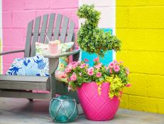 Add a tropical twist to your front porch or back patio with this crafty flamingo topiary that needs no maintenance to keep its playful good looks.