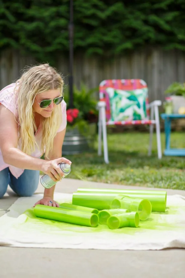 DIY PVC Cactus Planter HGTV