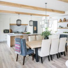 Eat-In Island, Dining Table Allow for Easy Entertaining