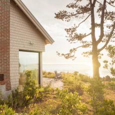 Seaside Cottage Retreat With Brick Chimney And Shingle Siding