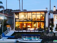 Modern Waterfront Exterior and Dock