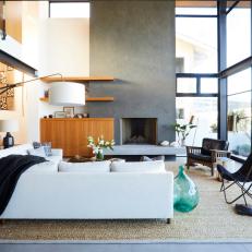 Modern Living Room With Exposed Steel
