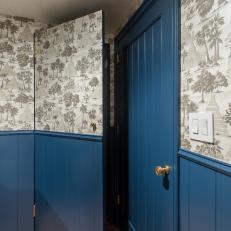 Powder Room Wall Conceals Secret Closet