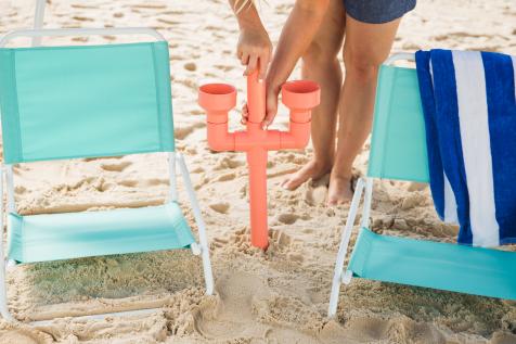 Beach Hack: How to Make a PVC Cupholder