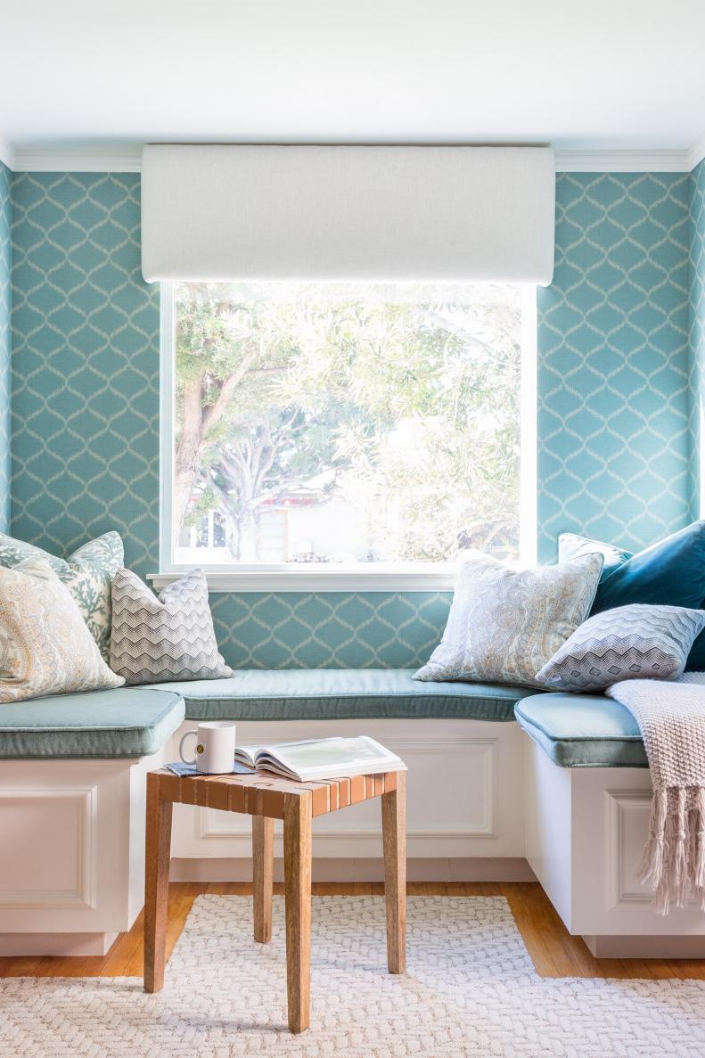 Create an oversized window seat in any room with minimal effort.