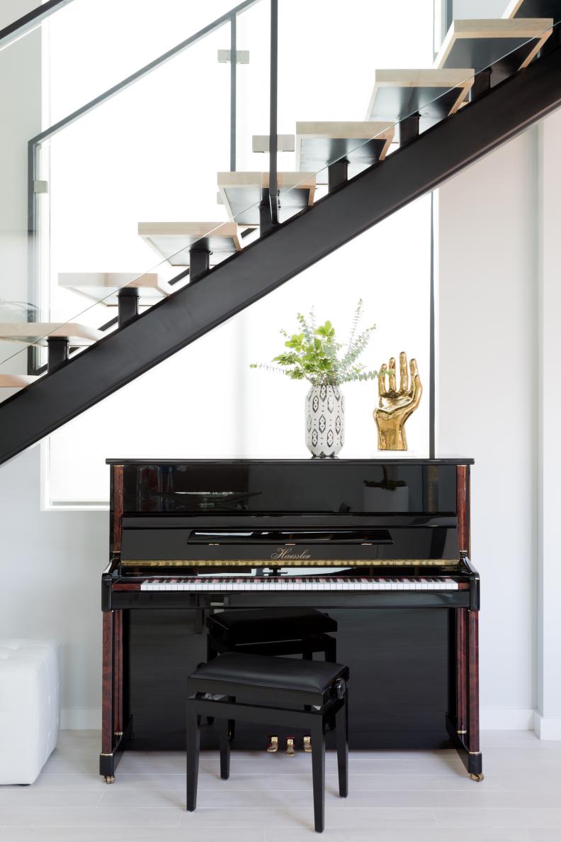 Modern Stairs and Piano