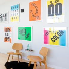 Sitting Area With Colorful Art