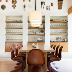Dining Room Blends Modern, Organic Styles 