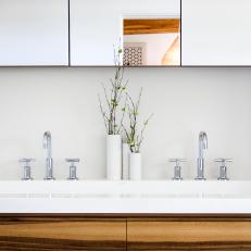 Sleek, Modern Master Bathroom With Organic Touches