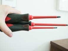 Use insulated screwdrivers for any electrical work.