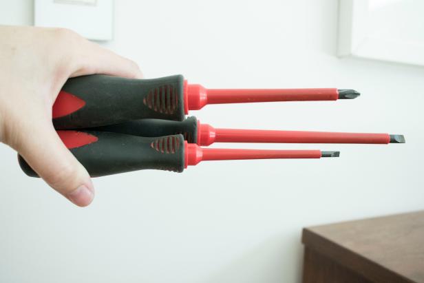 Use insulated screwdrivers for any electrical work.