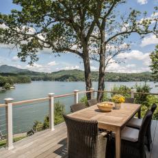 Lake View Deck With Teak Table