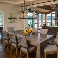 Cottage Dining Room and Screened Porch